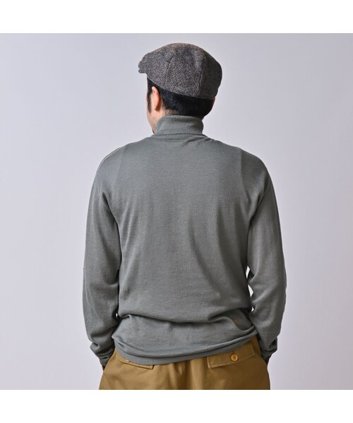 45R（フォーティファイブアール）の「ホール超ガーゼの908タートル（トップス・レディース・05-ホワイトトップ/23-グレートップ/65-グレーカーキトップ/75-ダークネイビー・00-XXS/01-XS/02-S/03-M/04-L）」の13枚目の写真