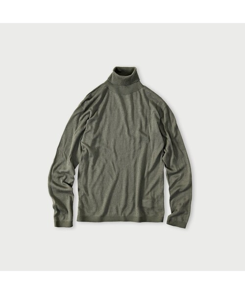 45R（フォーティファイブアール）の「ホール超ガーゼの908タートル（トップス・レディース・05-ホワイトトップ/23-グレートップ/65-グレーカーキトップ/75-ダークネイビー・00-XXS/01-XS/02-S/03-M/04-L）」の3枚目の写真