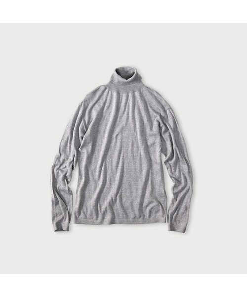 45R（フォーティファイブアール）の「ホール超ガーゼの908タートル（トップス・レディース・05-ホワイトトップ/23-グレートップ/65-グレーカーキトップ/75-ダークネイビー・00-XXS/01-XS/02-S/03-M/04-L）」の2枚目の写真