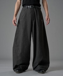 kutir（クティール）の「kutirmen／スタッズバレルレックウールライクスラックス（フォーマルスーツ/小物）」