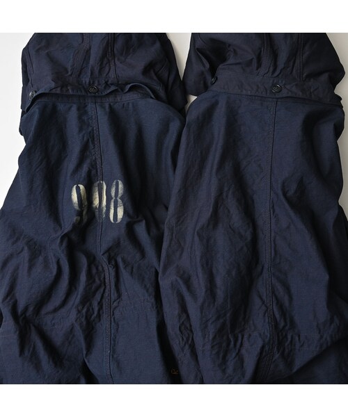 45R（フォーティファイブアール）の「バックサテン×ナイロン裏毛の908カナディアンモッズコート（インディゴ）（ジャケット/アウター・レディース・73-R45(ロゴなし)/74-R45・01-XS/03-M/04-L/02-S）」の17枚目の写真