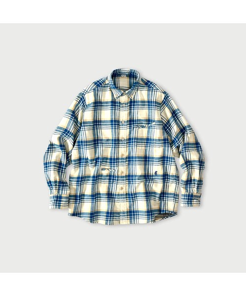 45R（フォーティファイブアール）の「インド二重織の908オーシャンボタンダウンシャツ（その他・レディース・43-ピンク/53-赤タータンチェック/72-サックス×ホワイト・01-XS/02-S/03-M/04-L/05-XL）」の3枚目の写真