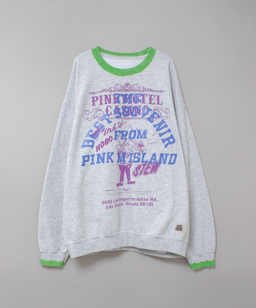 【PINK MOTEL】M2586 PM ペイントクレリックトレーナー
