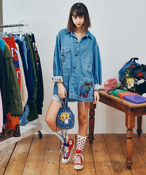 RNA（アールエヌエー）の「【PINK MOTEL】E5218 PM スモールジャンクスタンドソックス（その他・レディース・ホワイト×グリーン/ホワイト×レッドブルー/ブラック×シルバー/ブラック×ゴールドレッド）」の19枚目の写真