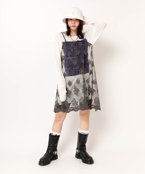 RNA（アールエヌエー）の「【PINK MOTEL】E5218 PM スモールジャンクスタンドソックス（その他・レディース・ホワイト×グリーン/ホワイト×レッドブルー/ブラック×シルバー/ブラック×ゴールドレッド）」の16枚目の写真