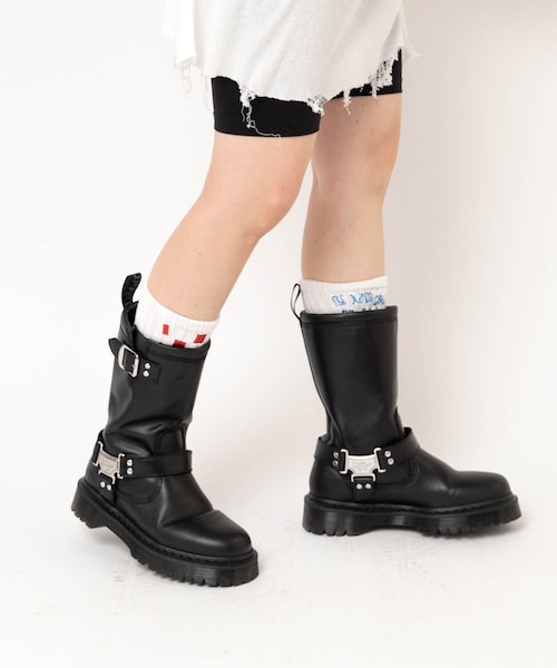 RNA（アールエヌエー）の「【PINK MOTEL】E5218 PM スモールジャンクスタンドソックス（その他・レディース・ホワイト×グリーン/ホワイト×レッドブルー/ブラック×シルバー/ブラック×ゴールドレッド）」の14枚目の写真