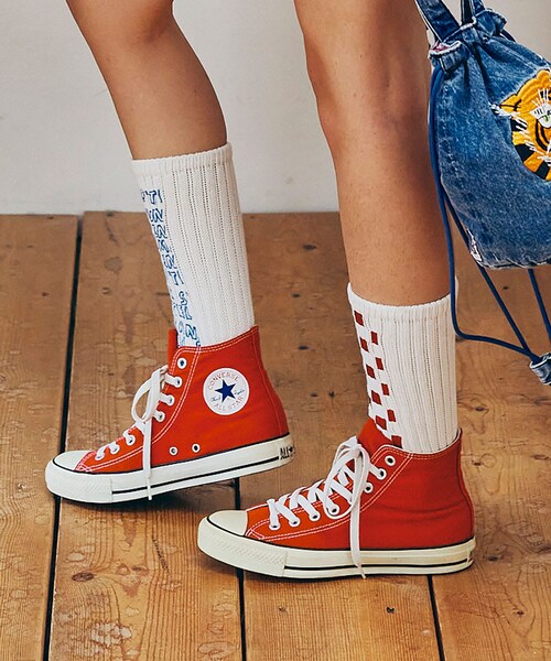 RNA（アールエヌエー）の「【PINK MOTEL】E5218 PM スモールジャンクスタンドソックス（その他・レディース・ホワイト×グリーン/ホワイト×レッドブルー/ブラック×シルバー/ブラック×ゴールドレッド）」の22枚目の写真