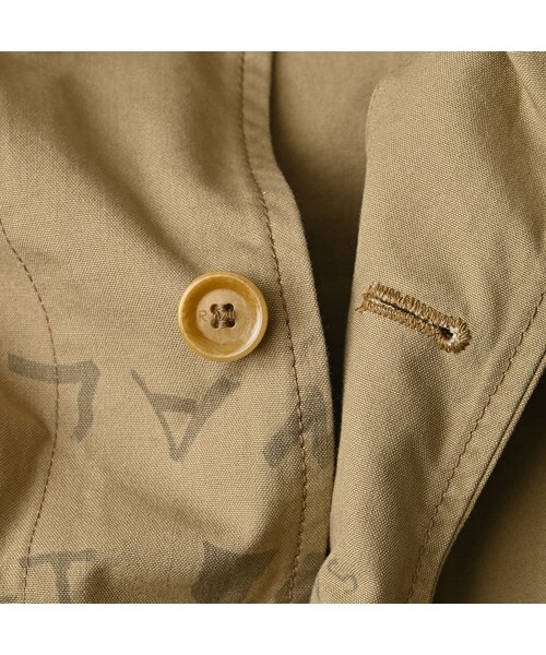 45R（フォーティファイブアール）の「ダック落書きプリントの908カバーオール（ジャケット/アウター・レディース・12-ベージュ・01-XS/02-S/03-M/04-L）」の19枚目の写真