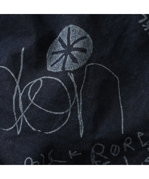 45R(フォーティファイブアール)の「ダック落書きプリントの908ダッファーシャツ(インディゴ)(その他・レディース・73-インディゴ・02-S/04-L)」の20枚目の写真