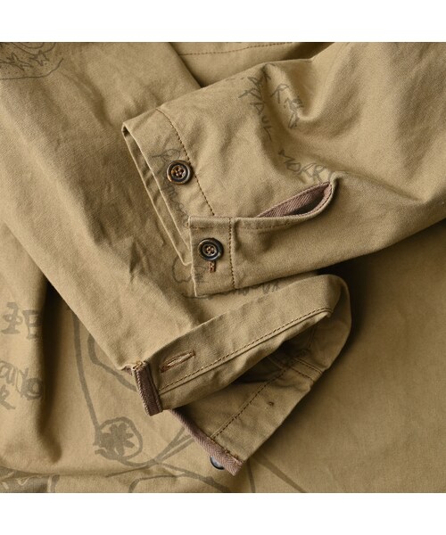 45R(フォーティファイブアール)の「ダック落書きプリントの908ダッファーシャツ(その他・レディース・12-ベージュ・02-S/04-L)」の19枚目の写真