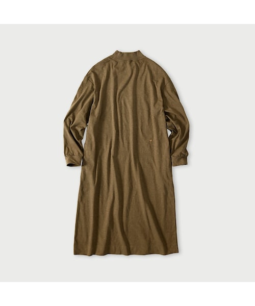 45R（フォーティファイブアール）の「天竺のヨックネックドレス（ワンピース/ドレス・レディース・12-ベージュ/35-オレンジ/62-カーキ・00-フリー）」の4枚目の写真