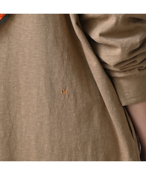 45R（フォーティファイブアール）の「天竺のヨックネックドレス（ワンピース/ドレス・レディース・12-ベージュ/35-オレンジ/62-カーキ・00-フリー）」の12枚目の写真