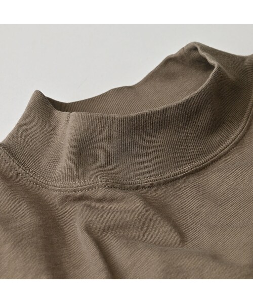 45R（フォーティファイブアール）の「天竺のヨックネックドレス（ワンピース/ドレス・レディース・12-ベージュ/35-オレンジ/62-カーキ・00-フリー）」の13枚目の写真