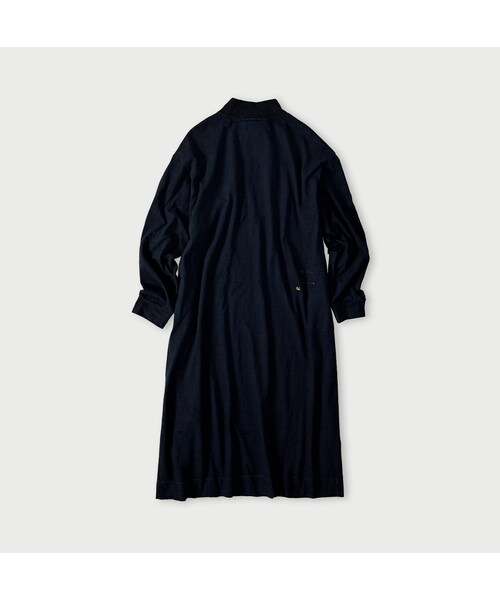 45R（フォーティファイブアール）の「天竺のヨックネックドレス（インディゴ）（ワンピース/ドレス・レディース・73-インディゴ・00-フリー）」の2枚目の写真