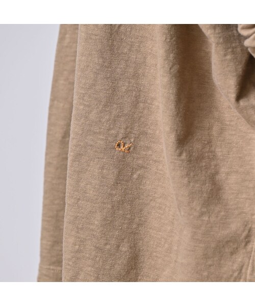 45R（フォーティファイブアール）の「天竺のヨックネックビッグスリットTシャツ（トップス・レディース・02-シロ/12-ベージュ/35-オレンジ/62-カーキ・00-フリー）」の12枚目の写真