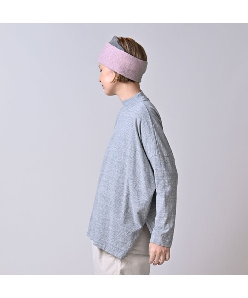 45R（フォーティファイブアール）の「天竺のヨックネックビッグスリットTシャツ（トップ）（トップス・レディース・23-グレートップ・00-フリー）」の5枚目の写真