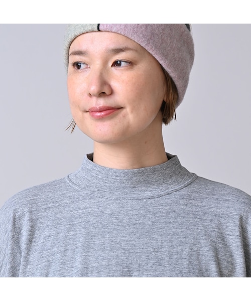 45R（フォーティファイブアール）の「天竺のヨックネックビッグスリットTシャツ（トップ）（トップス・レディース・23-グレートップ・00-フリー）」の7枚目の写真