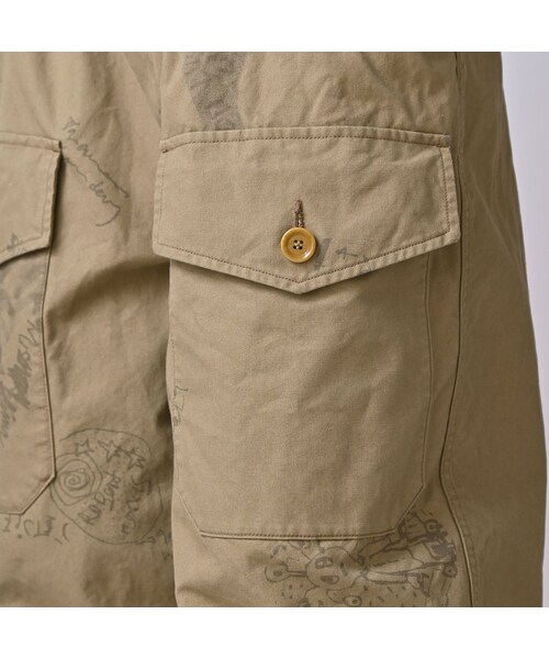 45R（フォーティファイブアール）の「ダック落書きプリントの908テントパンツ（パンツ・レディース・12-ベージュ・02-S/04-L）」の15枚目の写真