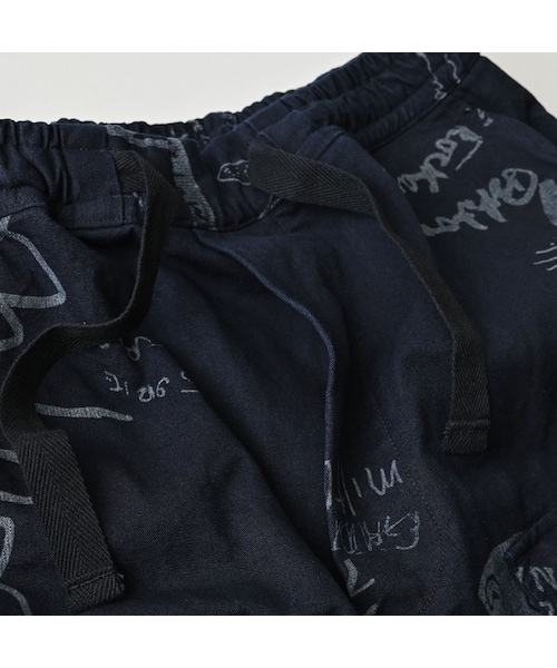 45R（フォーティファイブアール）の「ダック落書きプリントの908テントパンツ（インディゴ）（パンツ・レディース・73-インディゴ・02-S/04-L）」の17枚目の写真