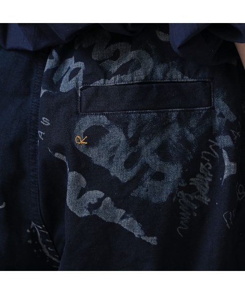 45R（フォーティファイブアール）の「ダック落書きプリントの908テントパンツ（インディゴ）（パンツ・レディース・73-インディゴ・02-S/04-L）」の16枚目の写真