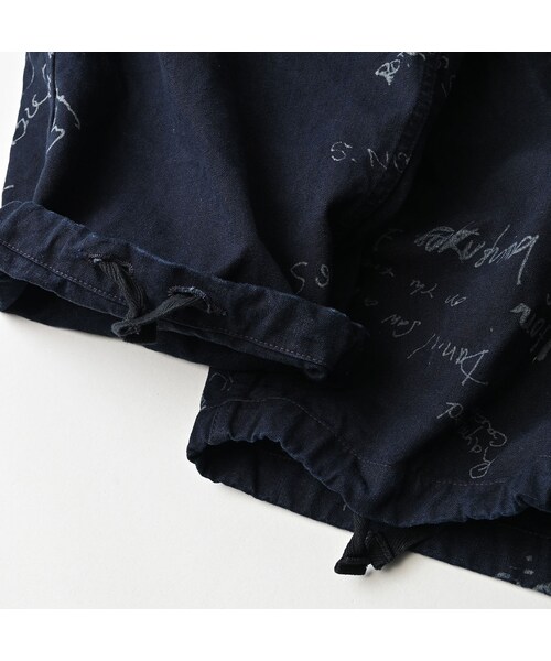 45R（フォーティファイブアール）の「ダック落書きプリントの908テントパンツ（インディゴ）（パンツ・レディース・73-インディゴ・02-S/04-L）」の20枚目の写真