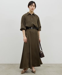 GALLARDAGALANTE(ガリャルダガランテ)の「【12/11(木)10:30~予約開始】【セットアップ対応】キュプラフレアスカート(スカート)」