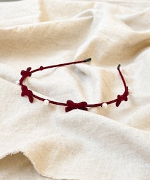 フロッキーリボンパールカチューシャ／KIDS