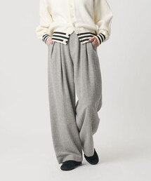 BEAUTY&YOUTH UNITED ARROWS（ビューティーアンドユースユナイテッドアローズ）の「毛ブレンド ヘリンボーンワイドパンツ（フォーマルスーツ/小物）」