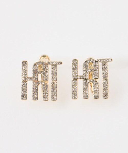 one after another NICE CLAUP（ワンアフターアナザーナイスクラップ）の「【Latini】ロゴイヤリング（イヤリング・レディース・シルバー/ゴールド・FREE）」の2枚目の写真