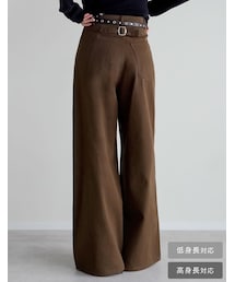 Re:EDIT（リエディ）の「コットンツイル後ろバックルデザインパンツ - パンツ通販 | 人気レディースファッション - Re:EDIT（リエディ）（その他）」