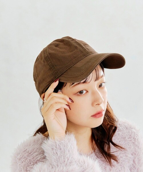 Lattice（Lattice）の「ウォッシュドキャップ（キャップ・レディース・ピンク/ブラウン・FREE）」の2枚目の写真