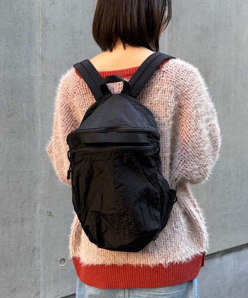 ORiental TRaffic（オリエンタルトラフィック）の「【WEB限定】折りたたみナップサック/BA-271（その他・レディース・ブラック/グレー・-）」の3枚目の写真