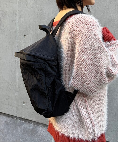 ORiental TRaffic（オリエンタルトラフィック）の「【WEB限定】折りたたみナップサック/BA-271（その他・レディース・ブラック/グレー・-）」の4枚目の写真