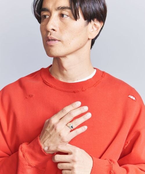 SILVER925 x BRASS シグネット リング