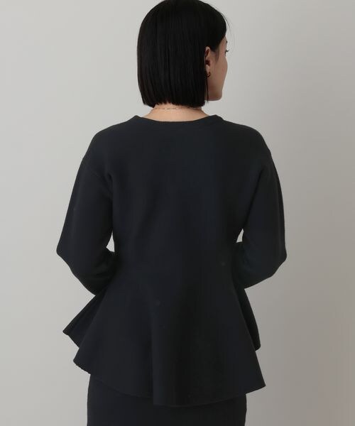 A part by（アパートバイ）の「ペプラムカーディガンセットアップ/WEB先行予約（トップス・ブラック 09/ライトグレー 12・FREE）」の18枚目の写真