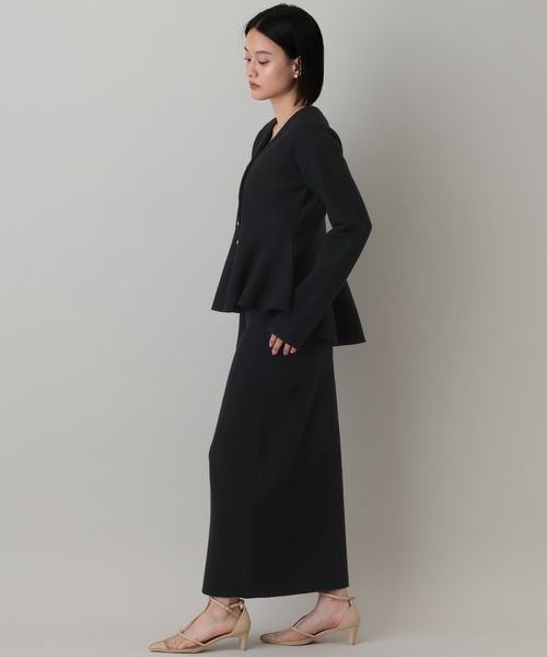 A part by（アパートバイ）の「ペプラムカーディガンセットアップ/WEB先行予約（トップス・ブラック 09/ライトグレー 12・FREE）」の14枚目の写真