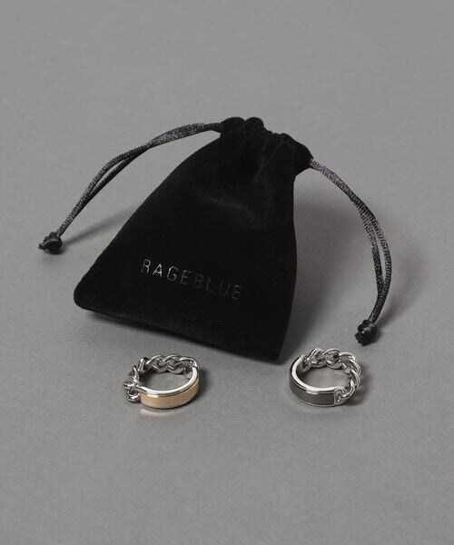 RAGEBLUE（レイジブルー）の「コンビネーションリング（アクセサリー・メンズ・ブラック10/ゴールド50・FREE）」の3枚目の写真