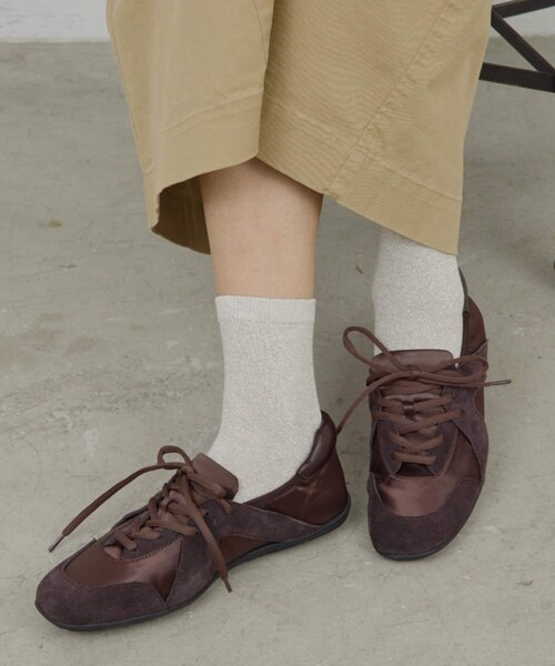 GALLARDAGALANTE（ガリャルダガランテ）の「【近日予約開始】グリッターソックス（ソックス/靴下・レディース・グレー/ベージュ・F）」の2枚目の写真