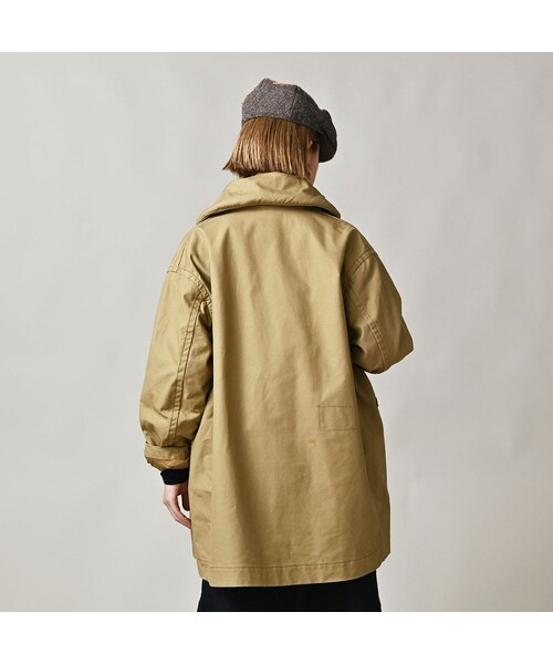 45R（フォーティファイブアール）の「高密度ダックの908カナディアンコート（ジャケット/アウター・レディース・12-ベージュ・01-XS/02-S/03-M/04-L）」の8枚目の写真