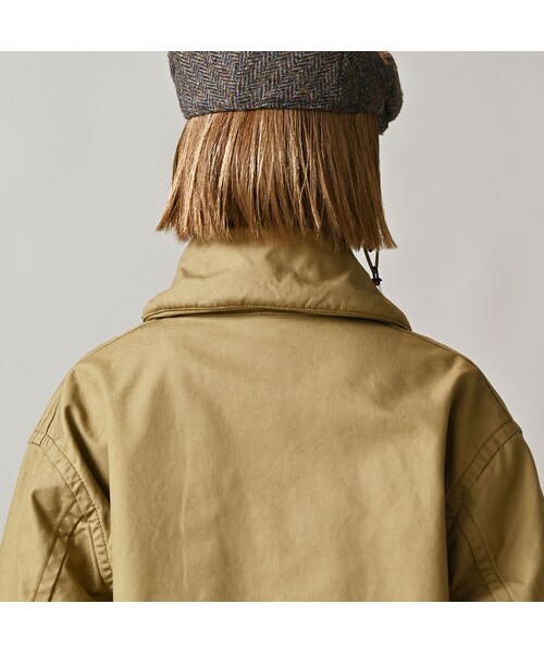 45R（フォーティファイブアール）の「高密度ダックの908カナディアンコート（ジャケット/アウター・レディース・12-ベージュ・01-XS/02-S/03-M/04-L）」の16枚目の写真