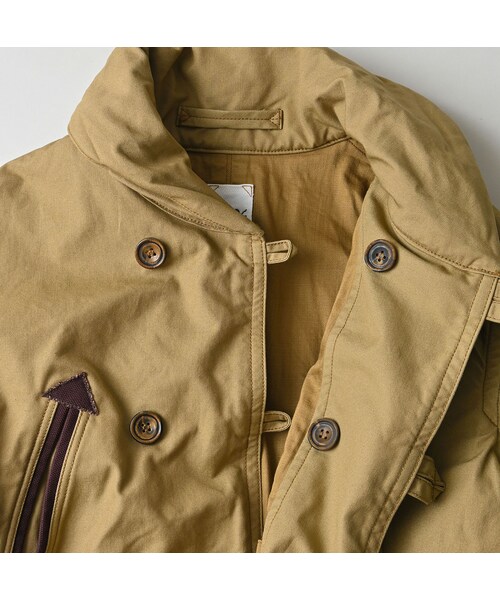 45R（フォーティファイブアール）の「高密度ダックの908カナディアンコート（ジャケット/アウター・レディース・12-ベージュ・01-XS/02-S/03-M/04-L）」の20枚目の写真