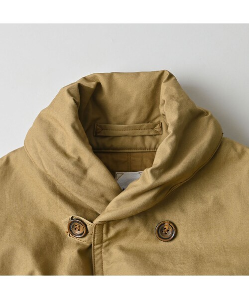 45R（フォーティファイブアール）の「高密度ダックの908カナディアンコート（ジャケット/アウター・レディース・12-ベージュ・01-XS/02-S/03-M/04-L）」の19枚目の写真