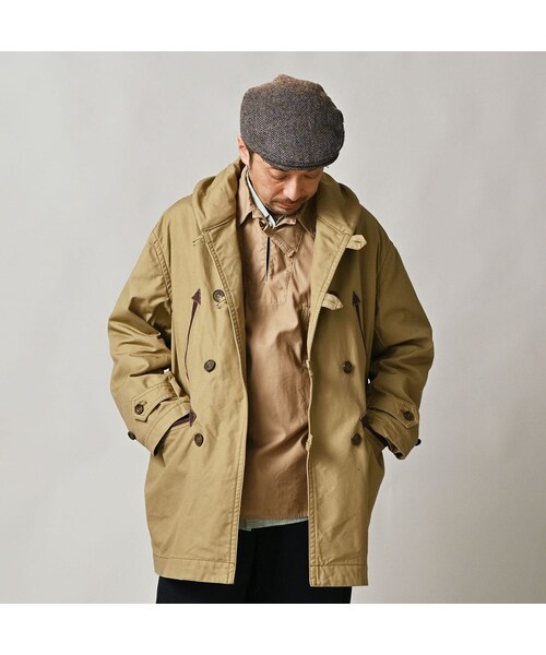 45R（フォーティファイブアール）の「高密度ダックの908カナディアンコート（ジャケット/アウター・レディース・12-ベージュ・01-XS/02-S/03-M/04-L）」の10枚目の写真