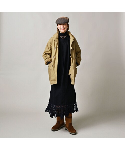 45R（フォーティファイブアール）の「高密度ダックの908カナディアンコート（ジャケット/アウター・レディース・12-ベージュ・01-XS/02-S/03-M/04-L）」の4枚目の写真