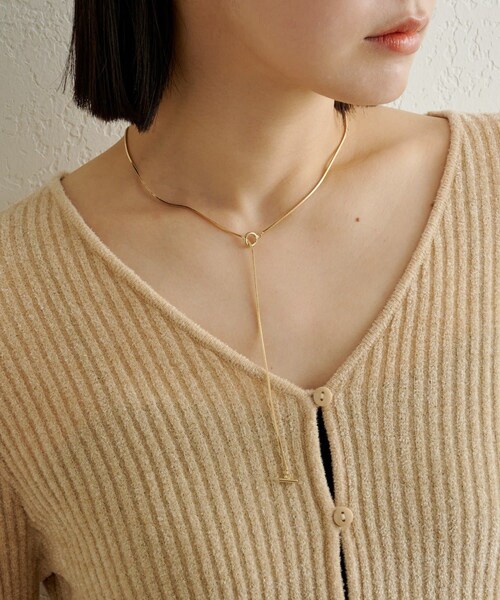 Omekashi（オメカシ）の「スネークチェーンネックレス（ネックレス・レディース・シルバー/ゴールド・ONE）」の2枚目の写真