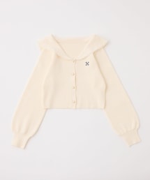 one after another NICE CLAUP | ロゴ刺繡セーラーニット(ニット/セーター)
