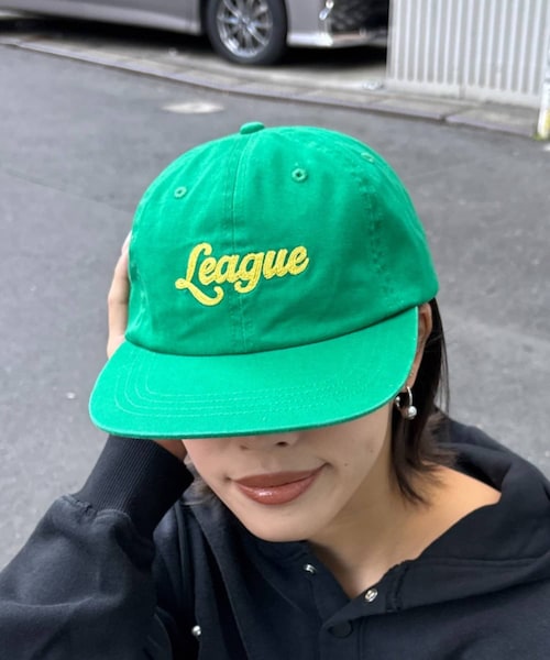 CIAOPANIC TYPY(チャオパニックティピー)の「UNISEXチェーンステッチロゴキャップ(キャップ・レディース・ブラック/グリーン/ブルー/ピンク/ネイビー・ONE)」の2枚目の写真