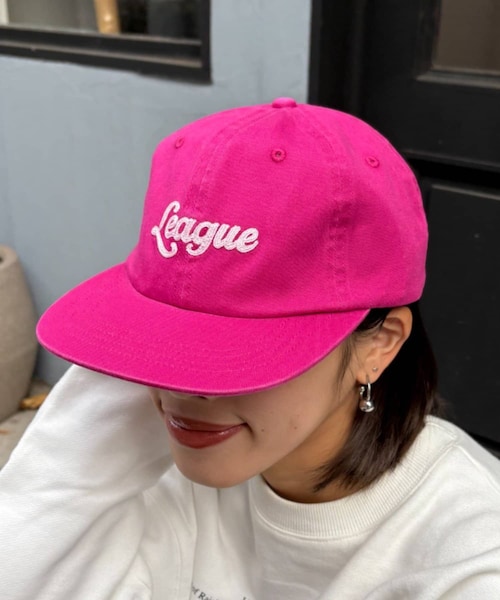 CIAOPANIC TYPY(チャオパニックティピー)の「UNISEXチェーンステッチロゴキャップ(キャップ・レディース・ブラック/グリーン/ブルー/ピンク/ネイビー・ONE)」の5枚目の写真