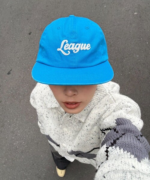 CIAOPANIC TYPY(チャオパニックティピー)の「UNISEXチェーンステッチロゴキャップ(キャップ・レディース・ブラック/グリーン/ブルー/ピンク/ネイビー・ONE)」の3枚目の写真