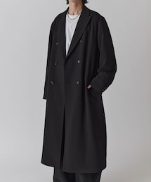 ダブルブレストスプリングロングコート